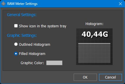 RAM Meter settings