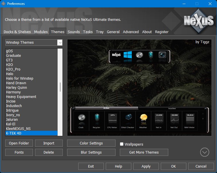 Main Preferences - Themes tab
